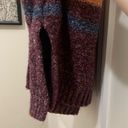 Roxy  Oversized XS Striped Sweater in Purple Grey and Orange Photo 5