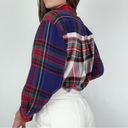 American Vintage Vintage ✨ Colorblock Plaid Button-Front Top Photo 4