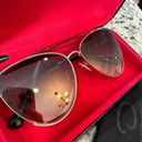 Oscar de la Renta Designer  Gold Cat Eye Aviator Sunglasses Jordana Summer Photo 5