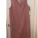 W By Worth  PINK CHECKERED SHIFT DRESS WOMENS SIZE 8 NEW WITH TAGS Photo 1