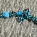 Vintage Blue  Beaded Choker Necklace Photo 2