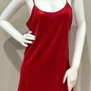 Secret Treasures  Vintage Velvet Slip Dress / Nightgown Red Sz Small Loungewear Photo 0