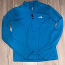 The North Face  blue quarter zip up flight series vapor wick size small Photo 0