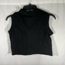 SEEK the Label NWT  Black Polo Sleeveless Crop Top Photo 9