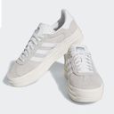 Adidas NWT  Gazelle Bold Shoes Grey Two/Cloud White/Core White W5 Photo 3