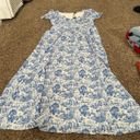 Boohoo NWT porcelain puff sleeve milkmaid maxi dress size 14 Photo 0