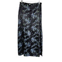 American Vintage Vintage Tracy Evans 90s Black Blue Green Floral High Waisted Straight Skirt 28 Photo 3