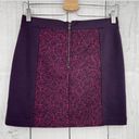 American Eagle  (6) Purple Jacquard Mini Pencil Skirt Photo 32