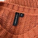 The Moon  & Madison Orange Knit Pullover Sweater Size M Photo 4