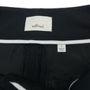 Wilfred Aritzia Jallade Crepe High Waisted Pant Sz 0 Black Tie Front Side Stripe Photo 6