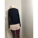 Adrianna Papell  Black Sweater Top With Pinkblack Heart Blouse Photo 3