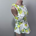 Kate Spade  Thalia Peplum Bow Top Lemons 4 Spring Shirt Photo 4