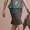 CAbi  Jungle Animal Print Ponte Pencil Skirt #3402 Size 6 Photo 7