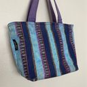 indigo. Laurel Burch Horses Medium Tote Crazy Horse Girl Watercolor Purse Bag Photo 3