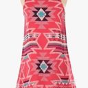 Xhilaration Tribal print red trapeze shift dress size XS Photo 1