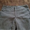 Elle  Mid Rise Black & White Check Straight Leg Cropped Pants Women's Size 2 Photo 4