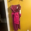 Jay Godfrey  NEW Neiman Marcus strapless evening gown, sash, fuschia, size 14 Photo 11