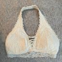 Gilly Hicks White Lace Halter Bralette Photo 0