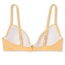 Shade & Shore  Women's Yellow Light Lift Front Tie Bikini Top Size 36C NWT Photo 5