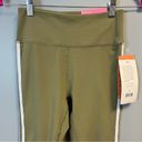 Gottex  Leggings Dusty Olive Ankle Length Legging w/ White Stripes Sz S NWT Photo 2