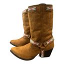 Dingo  Vegan Suede Southwestern Boho Short Boots Size 9.5 Photo 1