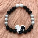 Disney Donald Duck & Mickey Yin Yang Lava Bead Friendship Bracelet Set Photo 3