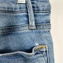 Frame Le Skinny Chewed Raw Hem Medium Wash Stretch Denim High Waisted Jeans 28 Photo 5