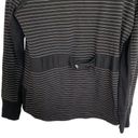 CAbi  3378 Sporty Sprint Jacket Womens Medium Black White Striped Full Zip Modern Photo 6