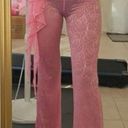 Swimsuit coverup Flare see through pants🤩 Pink Size L Photo 1