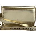 Versace Parfums Gold Faux Leather Mini Bag Wristlet Purse Photo 1