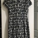 Banana Republic Abstract Sheath Dress, Gray, White, Neutrals, Size 4 Photo 5