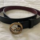 Coach NWOT XL Pebble Leather Belt Signature Horse & Carriage Buckle Photo 2