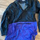 Vintage color block windbreaker black and purple Size M Photo 0