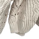 The Moon  & Madison Cropped Cable Knit Oversized Cardigan Sweater Photo 10