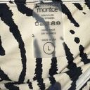 Montce Swim  Zebra Micro Scrunch Tamarindo Ruffle Bikini Bottom Women Size Large Photo 5