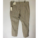 A New Day  Side Zip Skinny Plaid High Rise Skinny Ankle Pants Tan Black SZ 18 NWT Photo 8