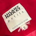Hilary Radley Vintage Wool Cashmere Made in Italy Blend Red PeaCoat Coat size 2 Petite HEMMED Photo 1