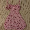 Grey Bandit Cutout Pink Floral Mini Dress Photo 0