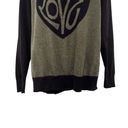 Torrid  Love Heart Knit Long Sleeve Pullover Plus Size Sweater Top 2X Olive Green Photo 3