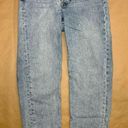 Divided H&M  Button fly dad jeans raw hems - Size 4  Photo 1