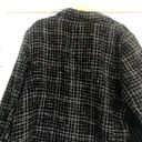 Coldwater Creek Y2K  black tweed blazer wool plaid checkered textured women large Photo 9