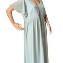 Birdy Grey  Hannah Empire Dress flutter sheer sleeves Chiffon Sage size XXL Photo 13