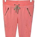 n:philanthropy  Coral Distressed Ripped Road Joggers Soft Sweatpants Size Medium Photo 2