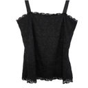 Coldwater Creek  90s Vintage Square Neck Black Lace Tank Small Photo 3