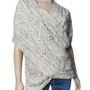 Anthropologie Sleeping on Snow  Women’s Size M L Heather Gray Chunky Wrap Sweater Photo 0