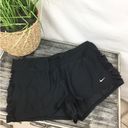 Nike  SET Black Side Ruched Dri-Fit Sport Shorts & Racerback Top M L Photo 1