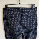 Banana Republic NWOT  Floral Sloan Navy Blue Ankle Midrise Slack Pants Womens 6 Photo 7