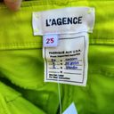 L'Agence NWT  Womens Size 25 Margot High-Rise Ankle Skinny Neon Green Jeans Photo 11