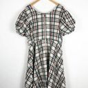 Krass&co Ivy City  Molly Plaid Flare Dress 1X Puff Sleeves Knee Length Plus Size Photo 15