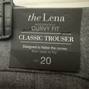 Lane Bryant  The Lena Trouser Size 20 Petite Heather GrayCurvy Stretch Career NWT Photo 3